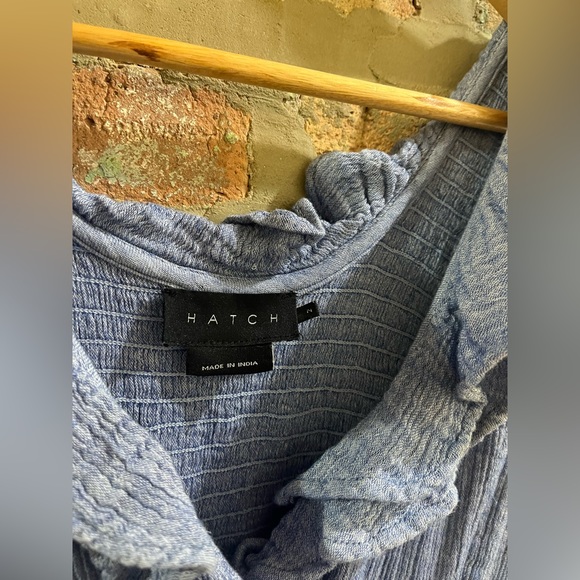 Hatch Blue Ruffle Midi Dress - Picture 13 of 14